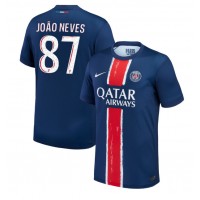 Muški Nogometni Dres Paris Saint-Germain Joao Neves #87 Domaci 2024-25 Kratak Rukav